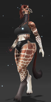 Kitbash of the Buxom cow and Goth Giraffe bases.